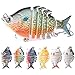 Grebest Fishing Lures, 6.35cm 8g 6 Sections Artificial Fake Lure Wobbler Fish Swim Bait Tackle Tool for Bass Trout Fishing Enthusiasts