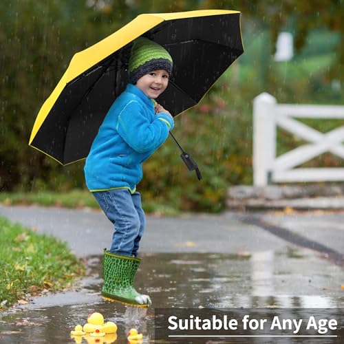 Image of Seniny Windproof Travel Umbrella, Automatic Umbrellas for Rain, Portable & Compact Umbrellas for Backpack, Strong UV for Protection, Folding Small Sun Umbrella for Car, Walking, Coral Pink, 38 inches