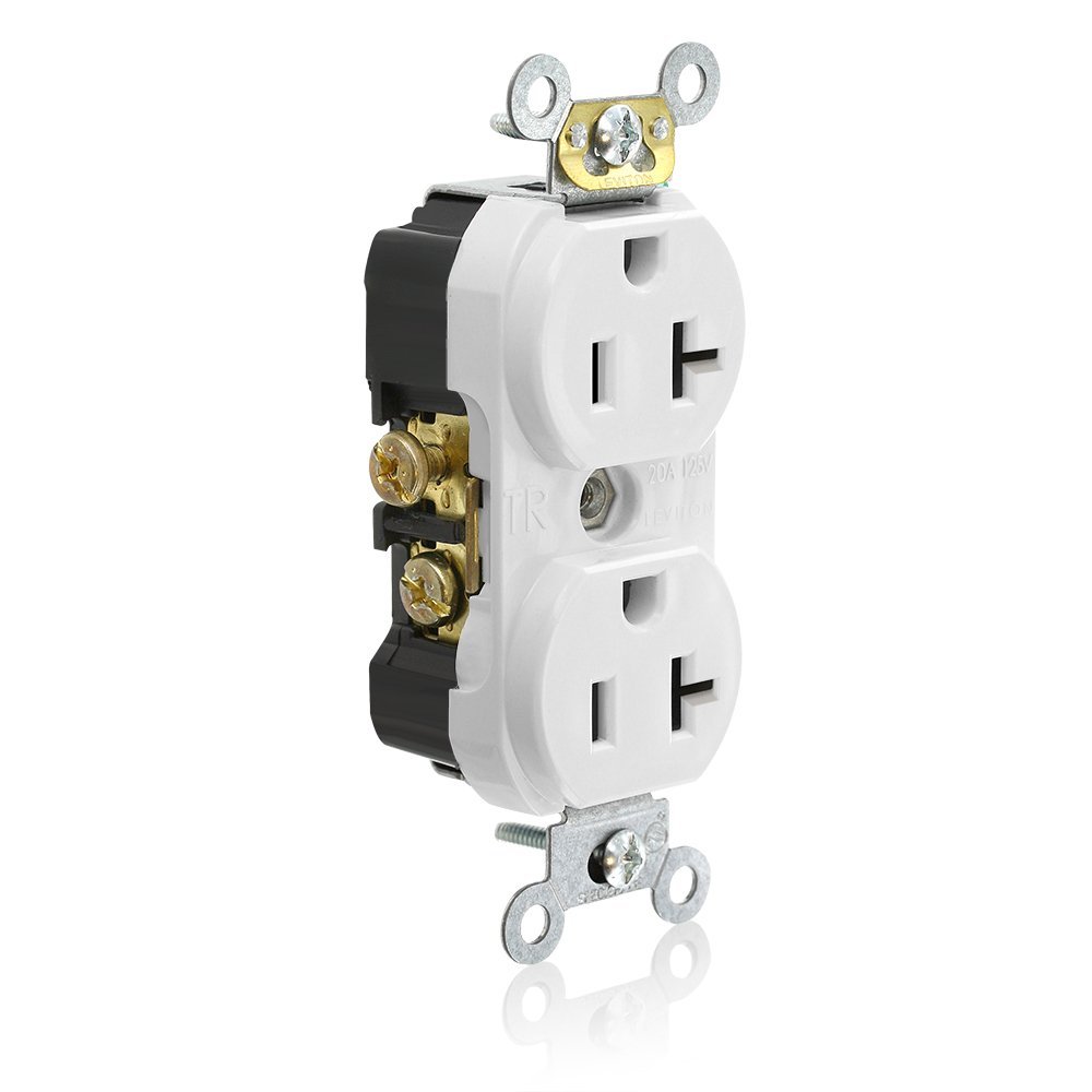 Amazon.com: Leviton Tamper Resistant Duplex Receptacle, 20-Amp