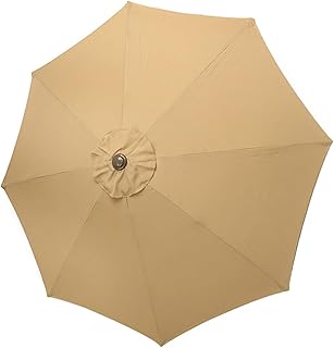 Gogogmee Guarda-Sol Guarda-Sol Capa De Substituição Guarda-Sóis De Pátio Guarda-Chuva Substituição Guarda-Chuva Sombrillas Para Pátio Exterior Toldo Ao Ar Livre Dossel Guarda-Chuva Ao Ar