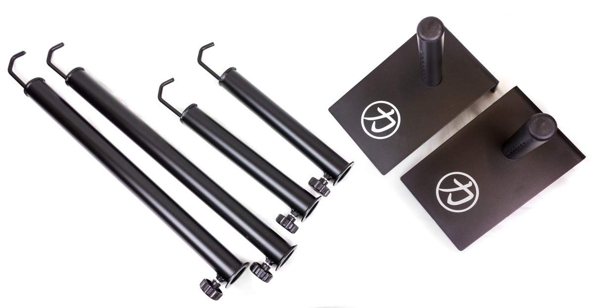 Strength Shop - Eccentric Bankdrück-Kniebeugehaken Komplett Verstellbar - Bench/Squat Hooks