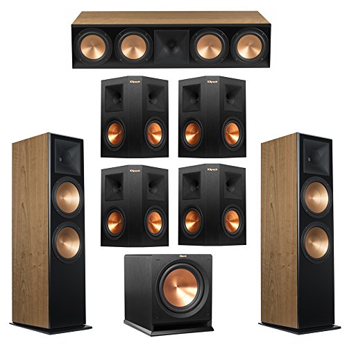 Klipsch 7.1 Cherry System with 2 RF-7 III Floorstanding Speakers, 1 RC-64 III Center Speaker, 4 Klipsch RP-250S Surround Speakers, 1 Klipsch R-112SW Subwoofer