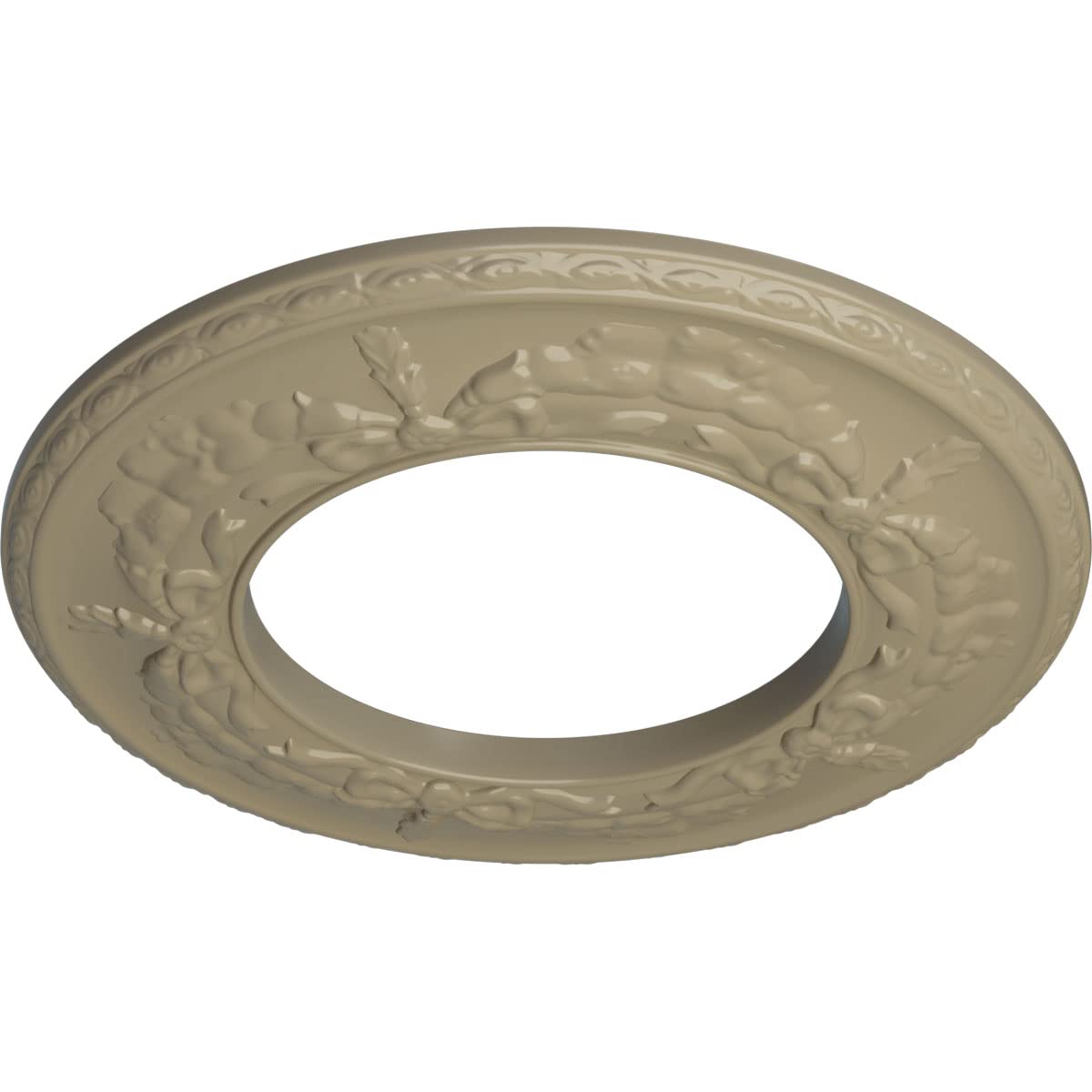 Ekena Millwork CM13SAACS Salem - Medalla de techo pintada a mano, cobre envejecido