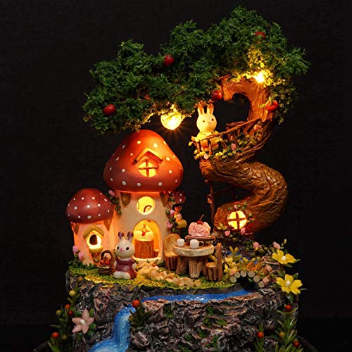 Puppenhaus-Modell, LED-Puppenhaus-Modell Modisch Schön für Geschenke zur Dekoration für Mädchen für Kinder – Bild 6