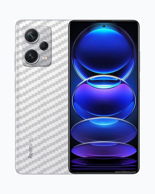 Image of Compatible with Xiaomi Redmi Note 12 Pro Plus 5G Back Skin Sticker /Vinyl wrap /Protective Film Mobile Skin Carbon Fiber Transparent by Candeal Mizhan (only Back)