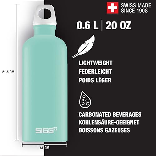 Miniatura 8 de SIGG - Botella de agua de aluminio - Traveller Swiss Craft - Certificado climático neutro - Adecuado para bebidas carbonatadas - A prueba de fugas y