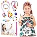 HellDoler Set di Perline Fai da Te per Bambini,400+ Pezzi Kit per la Creazione di Gioielli per Bambini,Perline a Incastro per Realizzare Collane,Bracciali,Anelli per Bambini
