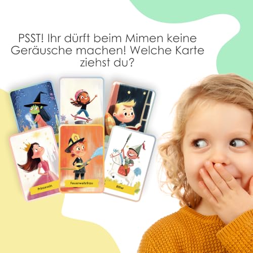 Rabano Art Pantomime für Kinder I Lernspiel & Geschenk für Mädchen und Junge I Spiele ab 4, 5, 6, 7, 8, 9 Jahre I Ostergeschenke Kinder I Outdoor Spiel – Bild 7