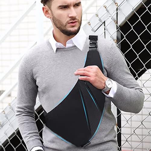 Sling Bag - Slim Crossbody Shoulder Backpack Anti-Theft Personal Pocket Chest Bag Travel Fanny Pack for Men Women4