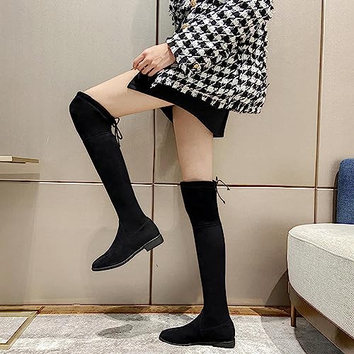 Image of JM LOOKS women Fashion Solid Heels Long Boots Over Knee High Boots Pull On Heels Stylish For Womens & Girls
