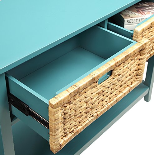 Acme Flavius Console Table - 90266 - Teal #TOP2