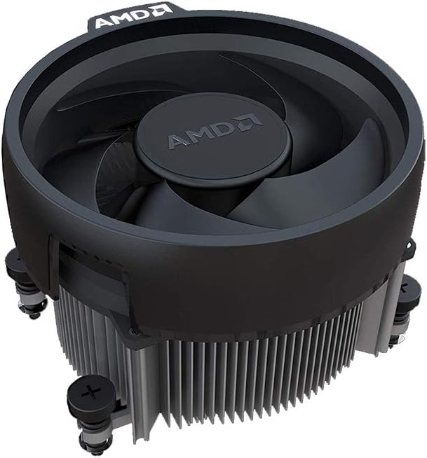 AMD Wraith Spire Socket AM4 4-Pin Connector CPU Cooler With Copper Core Base & Aluminum Heatsink & 3.81-Inch Fan AM4_COPP