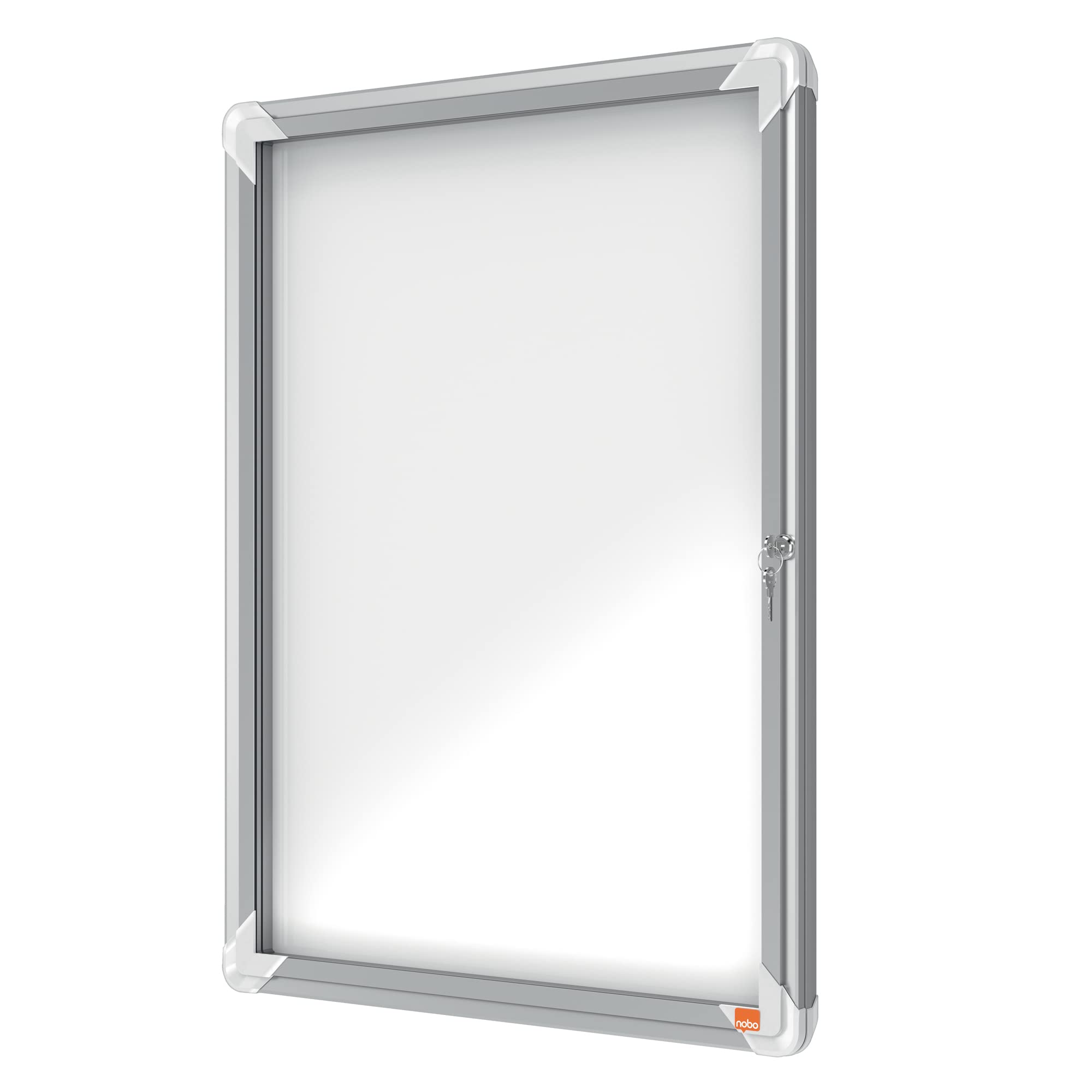 Nobo Bacheca Magnetica per Esterno con Serratura, 4 x A4, Gamma Premium Plus, Bianco, 1902577