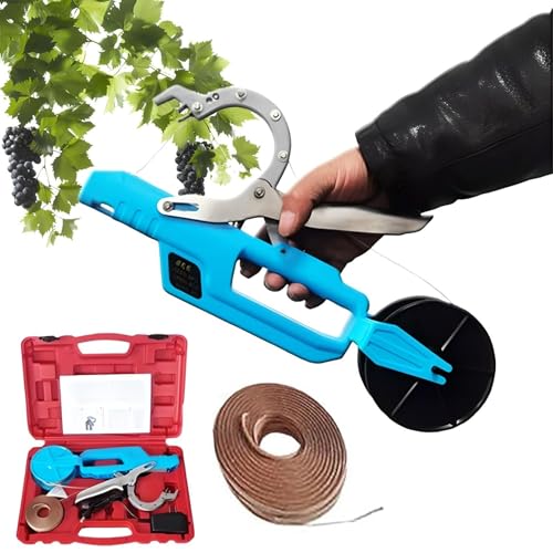 legatrice per piante senza fili con batteria al litio integrata, strumento elettrico per legare il nastro da giardino per un efficiente supporto per uva e pomodori