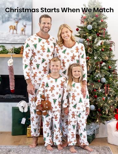 PATPAT Christmas Family Matching Pajama Sets Includes Christmas Socks - Perfect for Family Photos & Holiday Celebrations2