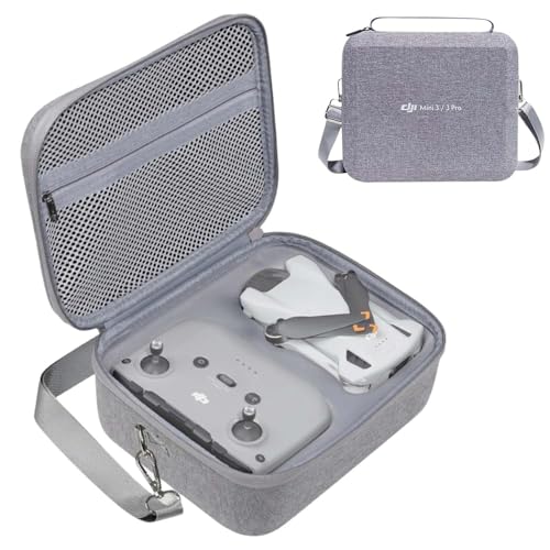 Prodrocam Mini 3 Pro Étui EVA Dure Cas pour DJI Mini 3 Fly More Combo Sac de Rangement pour DJI Mini 3 Pro Housse Accessoires (pour DJI Mini 3/3 Pro)