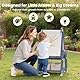 hoopyosms 3-in-1 Höhenverstellbare Kinderstaffelei mit Papierrolle, Whiteboard & Kreidetafel, Doppelseitig, mit Malzubehör, Ideal für kreatives Spielen, Blau