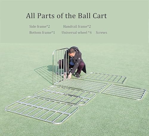 Lockable Rolling Sports Ball Storage Cart with Cover & Handle – Ideal Basketball Equipment Organizer, Portable Locker for Gym, Garage, Outdoor & Sports Events