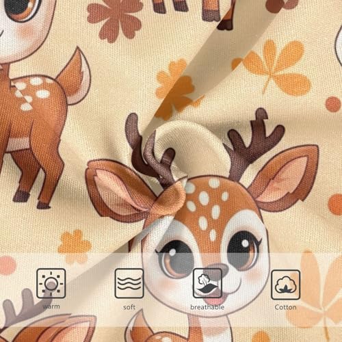 Toddler Briefs, Cute Cartoon Deer Cotton Underwear for Girls, 2–8 Years3