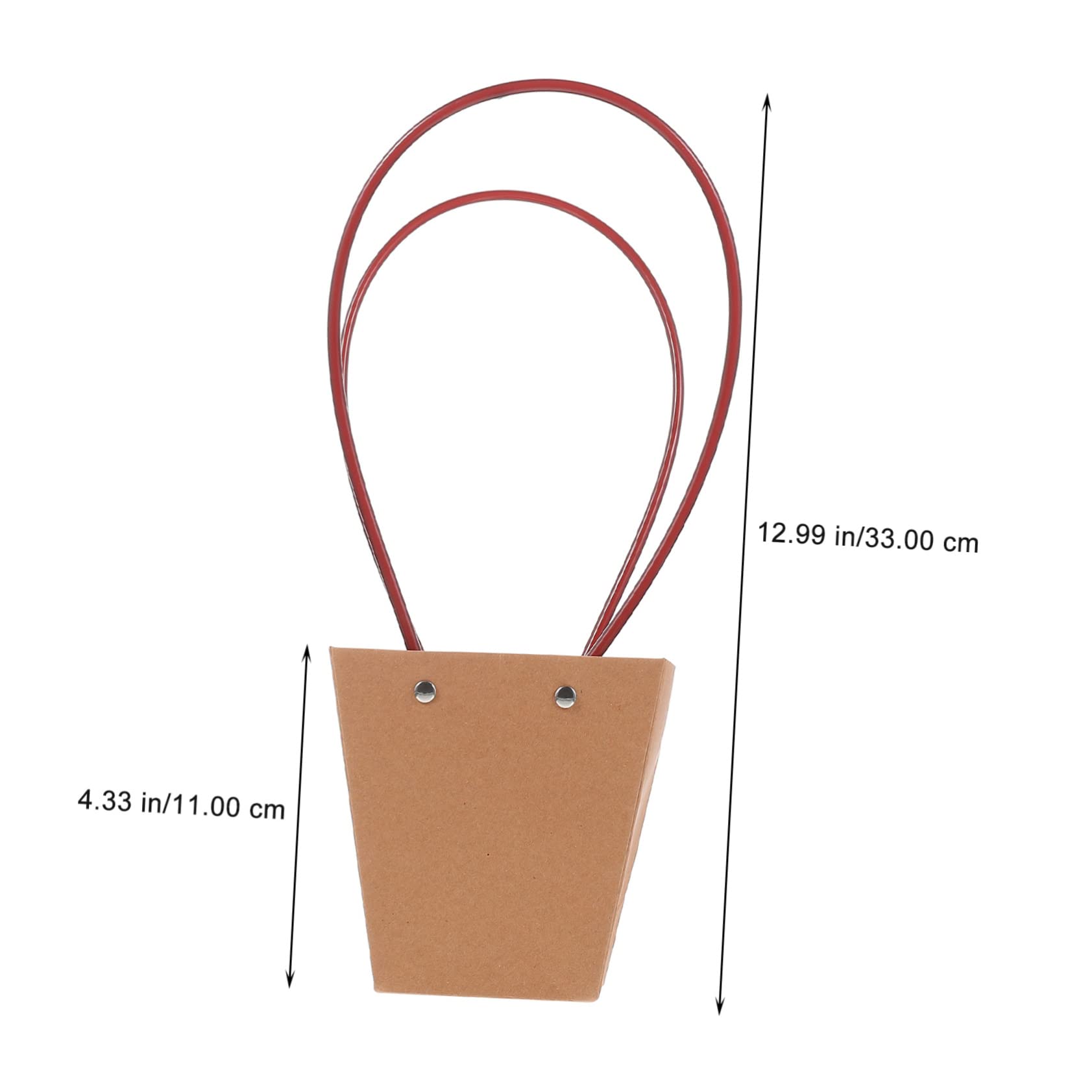UTHCLO 10piezas Bolsa de Papel Kraft Gruesa para Dulces Bolsa Práctica para Flores Portátil Suministros para Flores para Envolver Regalos para Fiestas