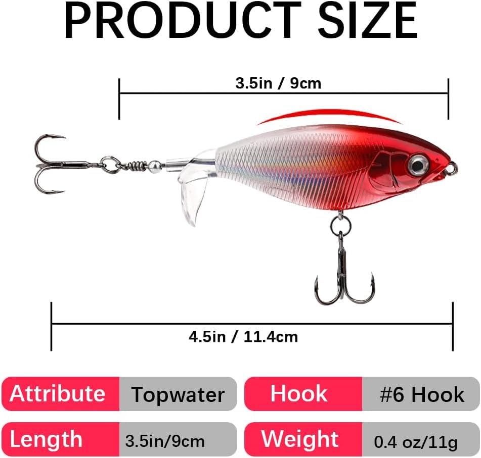 5 Leurres De Pêche Topwater Bioniques 12,5 Cm / 40 G – Imitation Réaliste, Hameçons En Acier, Pour Brochet, Perche Et Truite