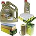 Produktbild Filter Set Inspektionspaket 6 Liter Motoröl Castrol EDGE Titanium FST 5W-30 LL MANN-FILTER Innenraumfilter Luftfilter Ölfilter