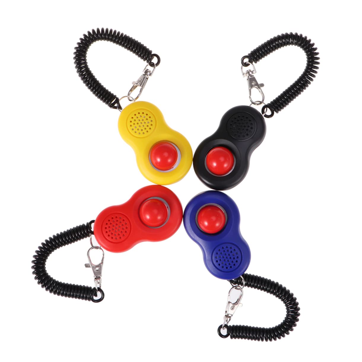 BESPORTBLE 12pièces Kit De Clicker Entraînement pour Et Chiens Outil Professionnel avec Anneau Élastique Et Lanière Clicker De Formation pour Animaux De Compagnie