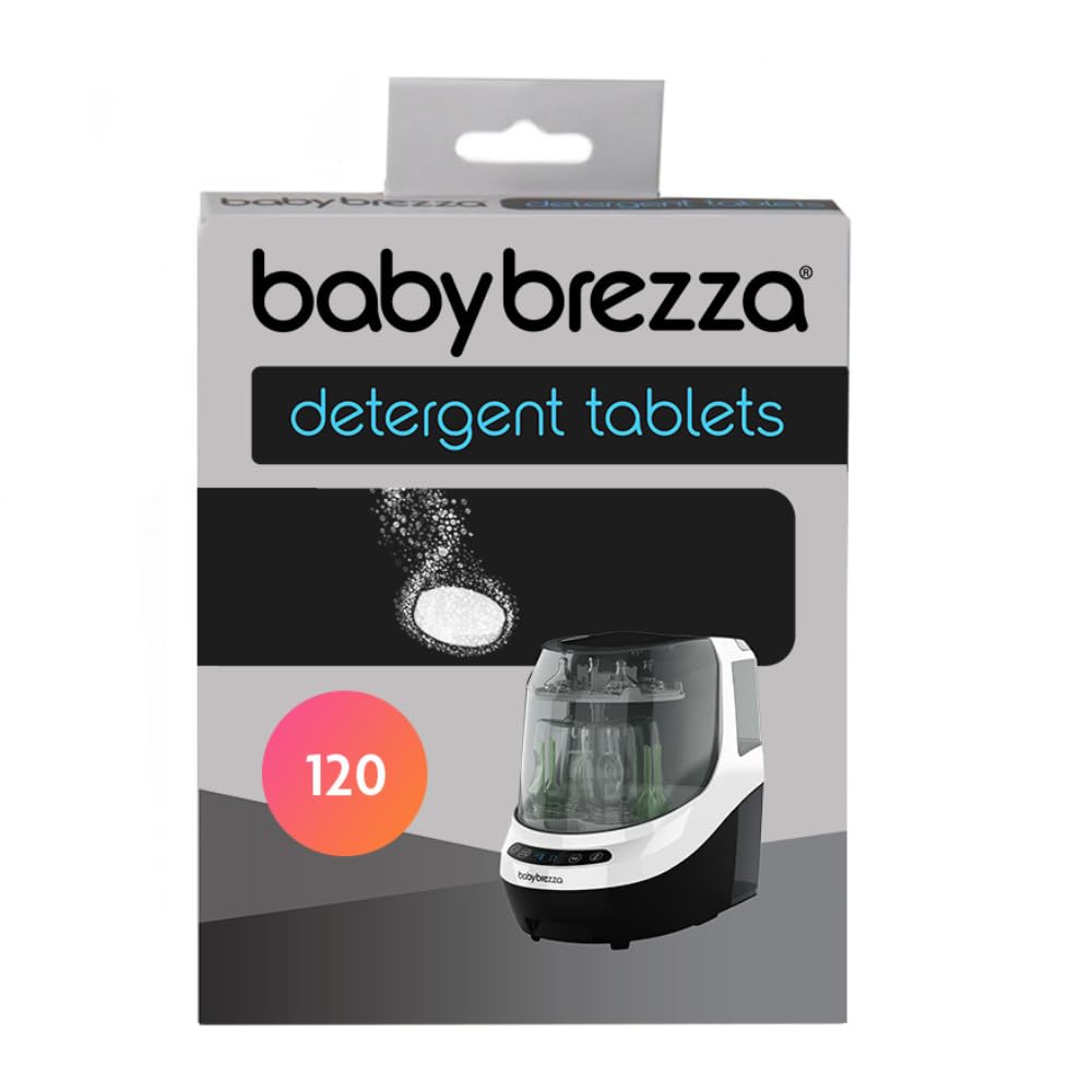 Baby Brezza Pastiglie detergenti per Bottle Washer Pro (120 pastiglie) - Per un'igiene sicura ed efficace dei biberon e accessori