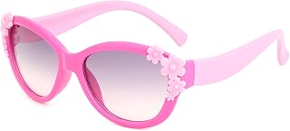 Dervin UV Protected Floral Cat Eye Sunglasses for Girls, 3-7 Years Price In India
