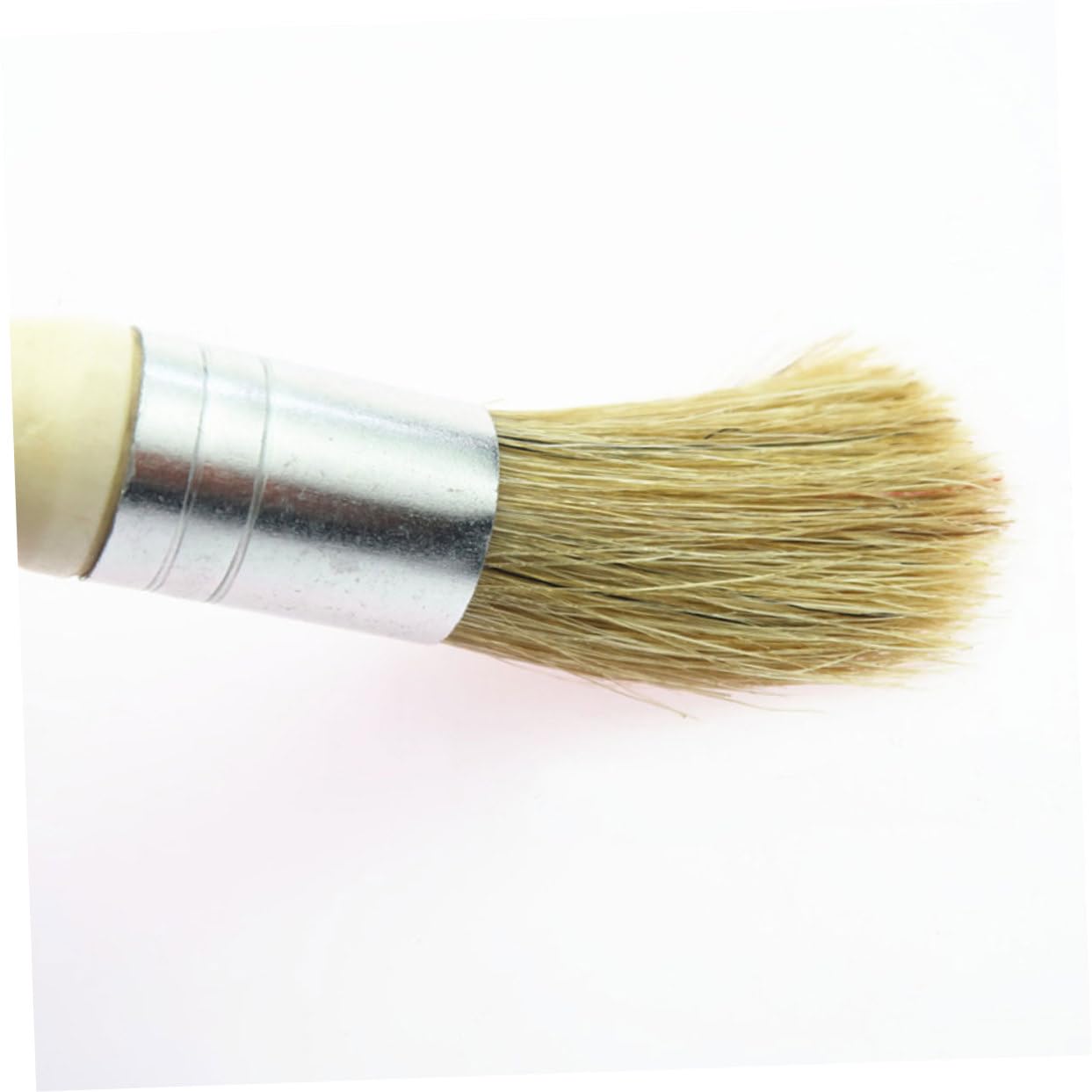 DOITOOL Stencil Brush Round Head Wooden Handle Small Bristle Brush for Oil and Acrylic Painting Durable and Comfortable Grip for Adults for Art Crafts and Use