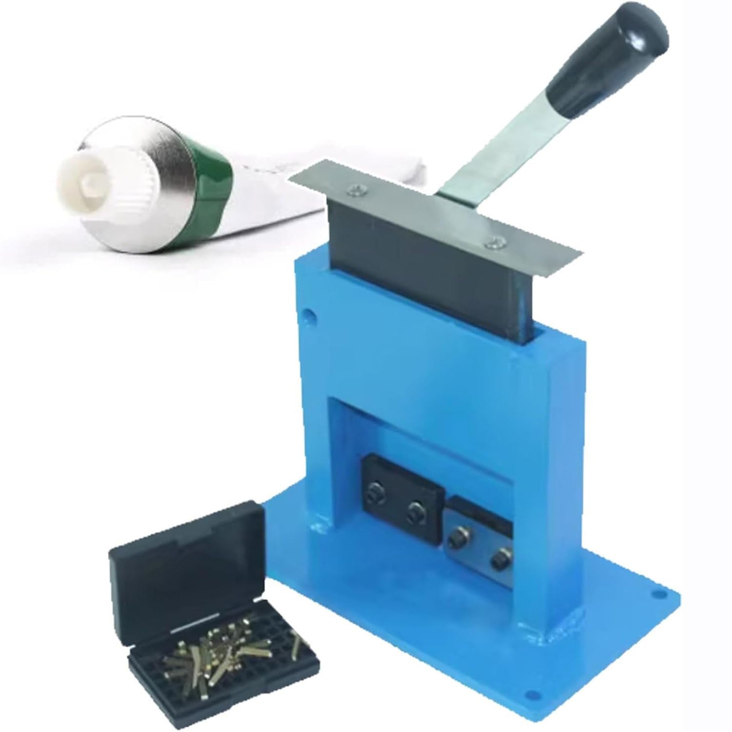 Máquina selladora térmica manual para tubos de aluminio y embalaje, ideal para cremas cosméticas y pasta de dientes con función de código de caducidad