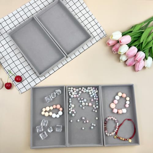 Yexexinm TES6 12Pcs Small Velvet Jewelry Trays thumb #5