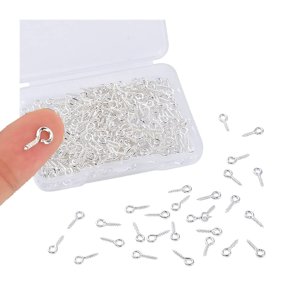 FKWKUW Lot De 300 Petits œillets à Visser - En Acier Inoxydable - Pour Pendentifs Et Perles - Pour La Fabrication De Bijoux - Doré