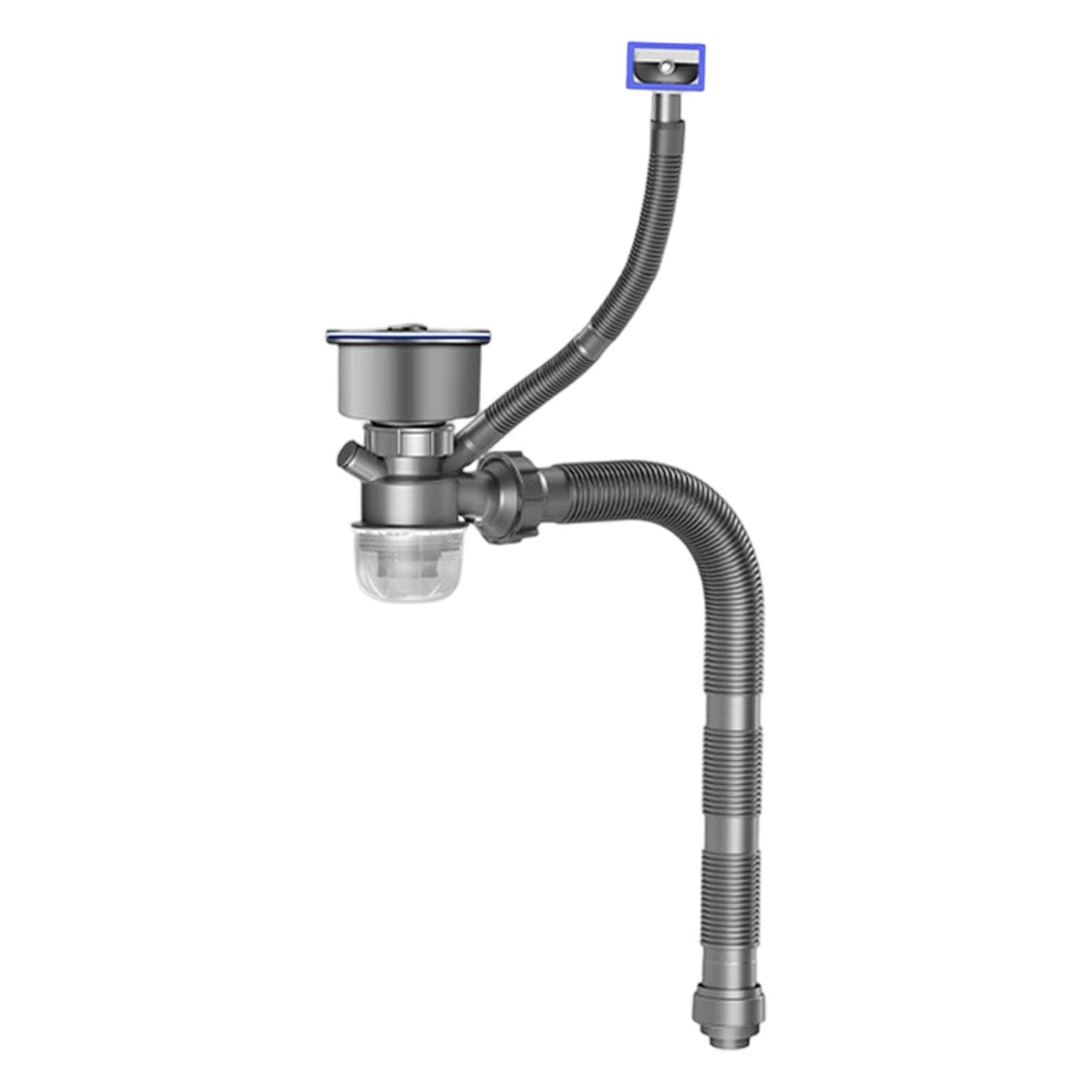 JAMIEKA Anti Odor Sink Drain Pipe Kit Space Saving Deodorant Filter Kitchen Sink Drainage Pipe for Under Sink Plumbing