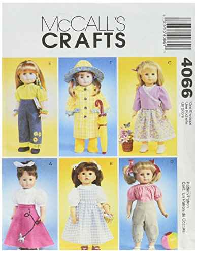 McCall's Patterns M4066 18-Inch Doll Clothes, One Size Only
