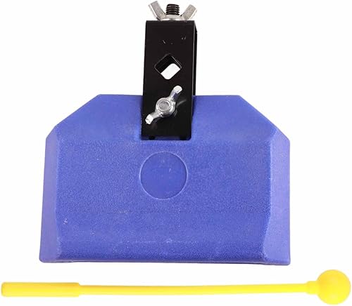 Percusión de cencerro, mermelada de bloque de cencerro, instrumentos de percusión azul de cencerro hechos de bloque de plástico, kit de batería