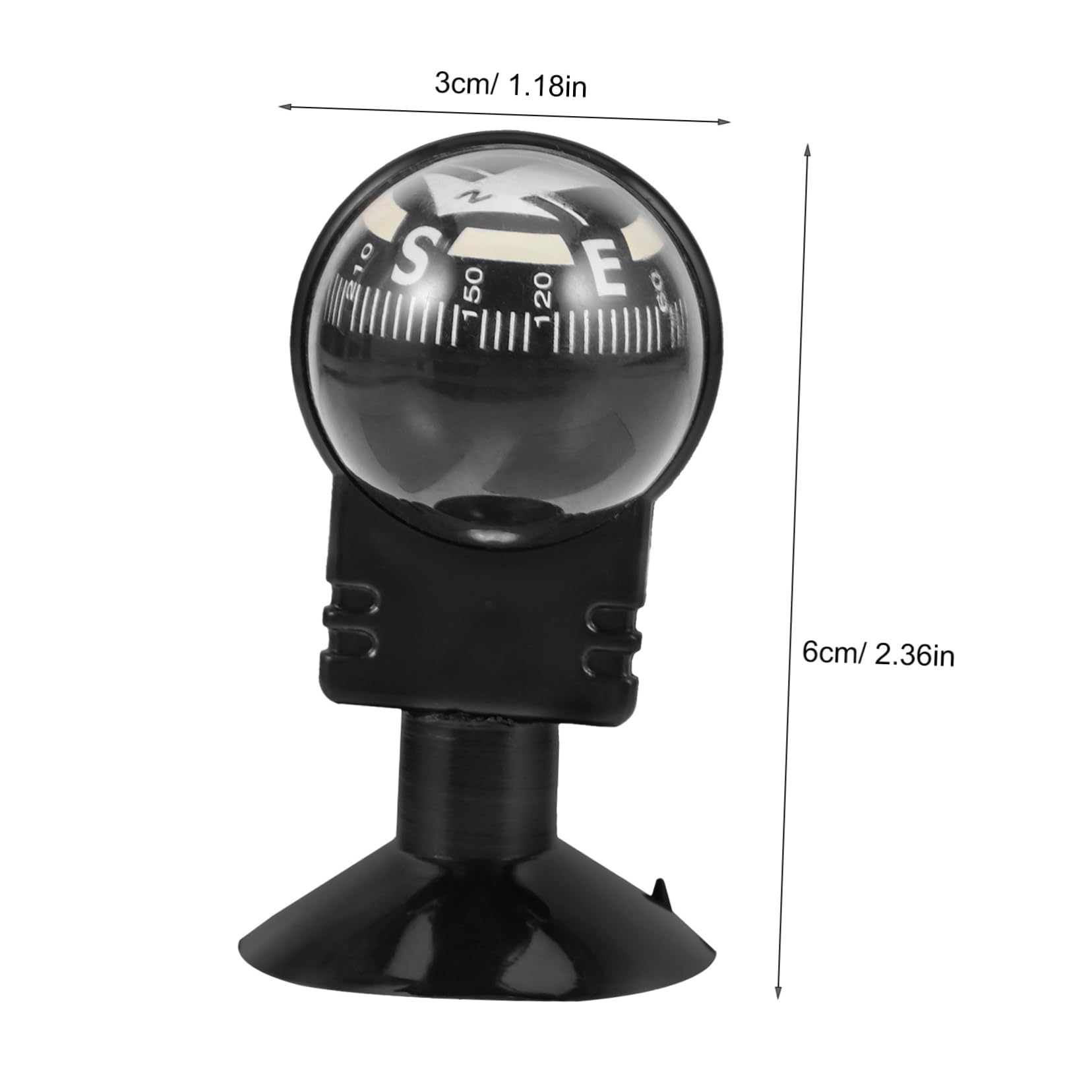 Totority Car Dashboard Compass Mount for Vehicles Boats Compact Decorative Navigation Tool for Travel Outdoor Adventures