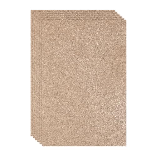 Mousse EVA pailletée PATIKIL marron pour créer des décors de table d'automne