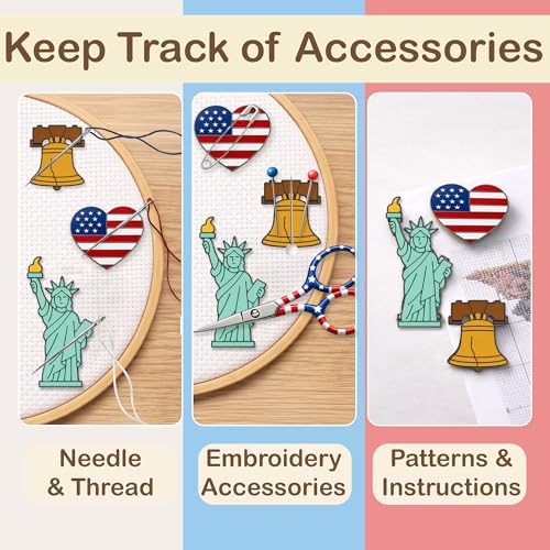 Image of Kraftex Magnetic Needle Minder. Needleminder for Embroidery & Sewing. Cute Needlepoint Accessories. Magnetic Needle Holder for Cross Stitch. Cute Magnet Pin Gift