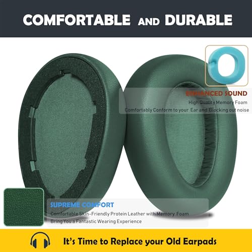Repuesto Cojines de Auriculares JBuds Lux Earpads para JLab JBuds Lux ANC, Almohadillas de Cuero Protein Softer y Espuma de Memoria miniatura 3
