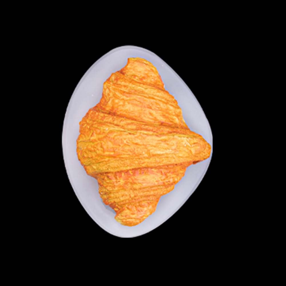 Senzooe 3D Bread Croissants Dirty Buns Desserts Mousse Sugar Chocolate Silicone Moulds (Croissant)