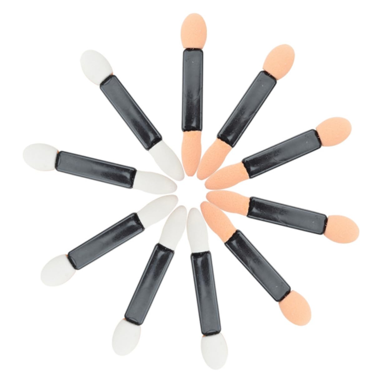 Baluue Cosmetics Blending Brush Eye Shadow Brush Set 50pcs Dual Sided Sponge Tips Ideal for Teen Girls Makeup Kit