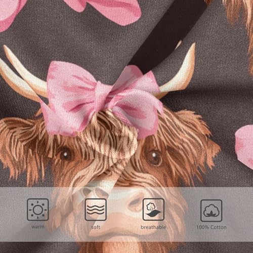 Highland Cows Bows Toddler Boy's Underwear 2T 202c01393