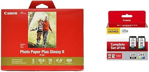 Miniatura 10 de Canon Ink 1432C002 - Papel fotográfico Plus Glossy II de 5 x 7 pulgadas, 20 hojas (paquete de 2)