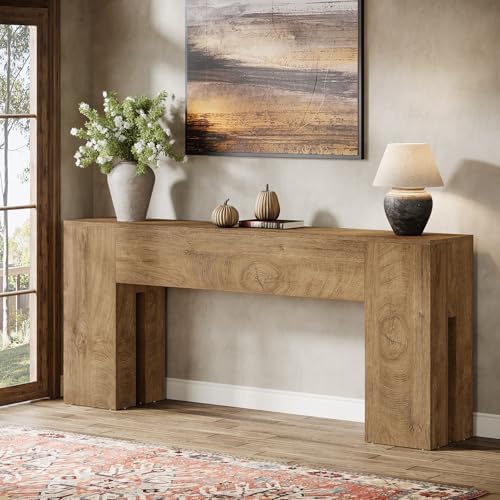 Tribesigns 71-Inch Long Console Table for Entryway, Farmhouse Sof...