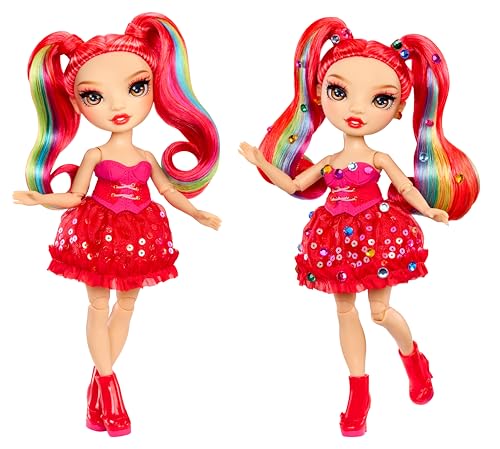 Rainbow High Be Dazzling – Vivienne Rouge – Rote 28 cm Modepuppe mit Verzierungswerkzeug, Funkelnden Schmucksteinen und Styling-Accessoires – Ansicht 3
