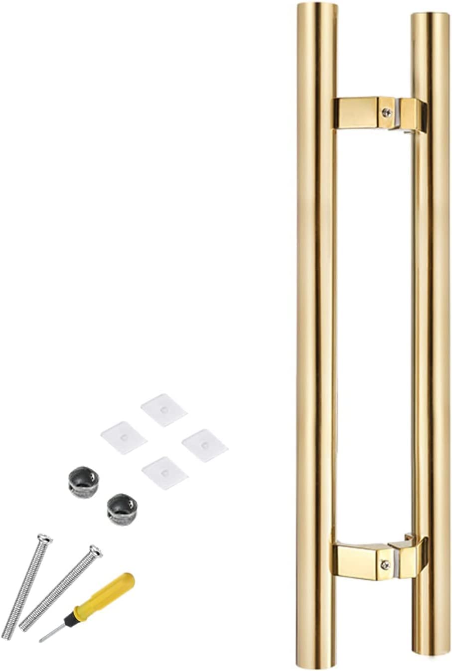 MXXQRHF Large Sliding Barn Door Handle 20-60 Inch, Rust Resistant Exterior Glass Door Handle with Screw Kit, Easy to Install, Perfect for Home Décor and Entryways