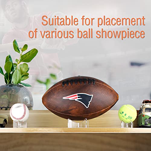 Image of Acrylic Display Rack for Baseball,Softball,Basketball,Football,Volleyball (1.97x1.1 inch and 3.54x1.3 inch)