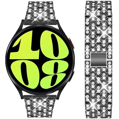 Bracelet métal strass Galaxy Watch 7 et 6, montre élégante chic