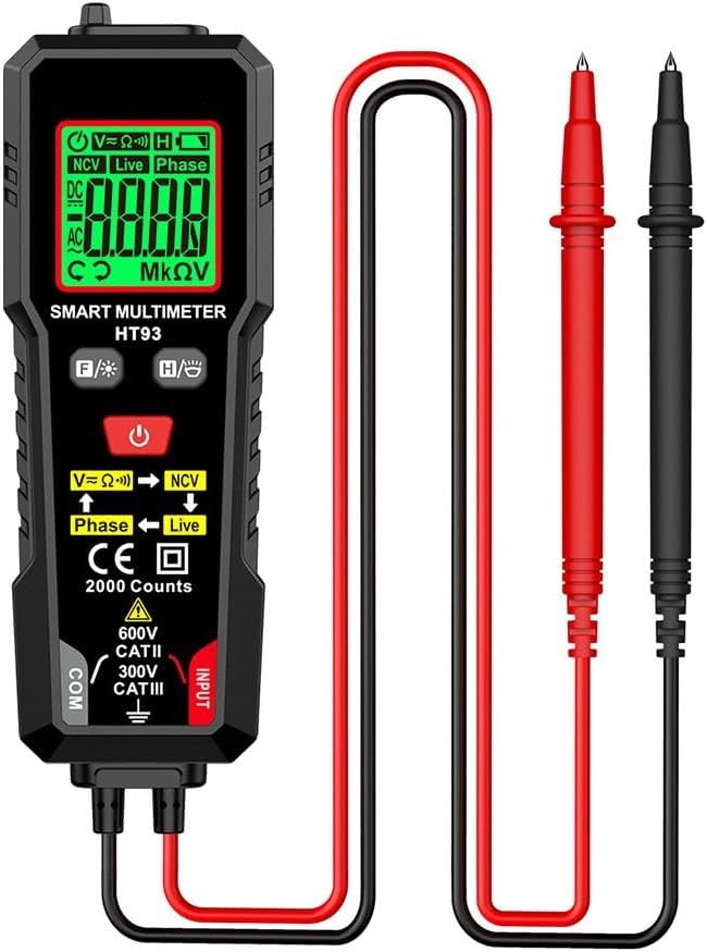 Ht93 Automatic Digital Multimeter, 2000 Counts Smart Digital Multimeter ...